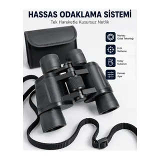 HD Optik Mercekli 20x Dürbün Net Görüş Ergonomik Kauçuk Gövde Aksesuar Setli