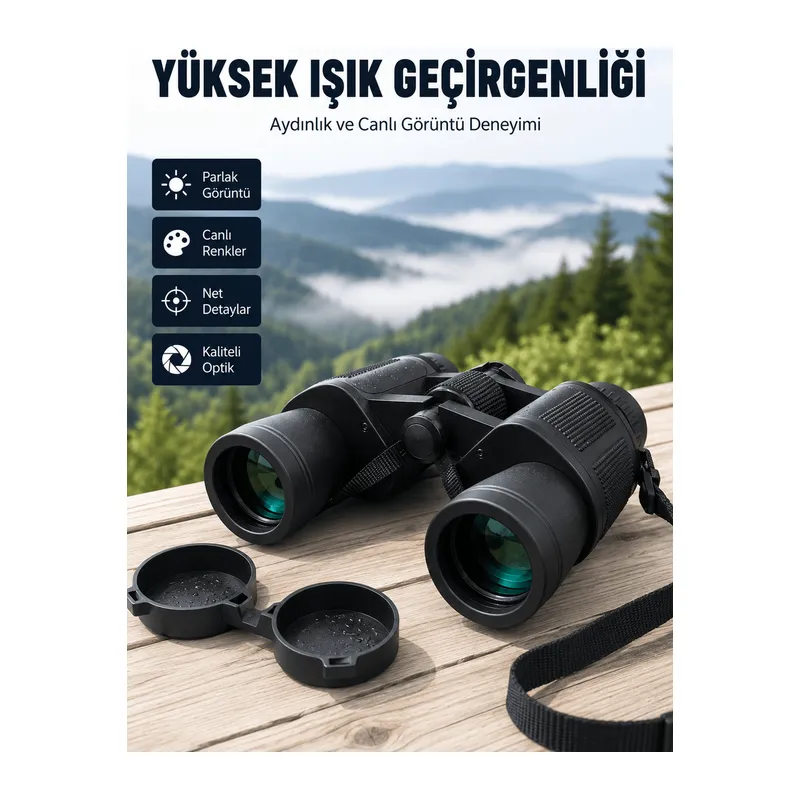 Suya Dayanıklı Profesyonel Dürbün Hassas Odaklamalı Ergonomik Gövdeli