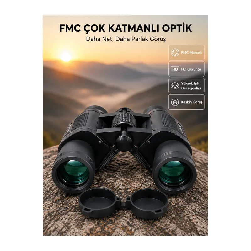 FMC Çok Katmanlı Optik Mercekli Dayanıklı Açık Hava Gözlem Dürbünü