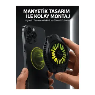 Soğutma Teknolojili RGB Işıklı Telefon Soğutucu