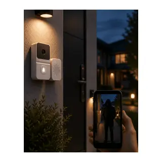 WiFi Akıllı Kapı Zili Gece Görüşlü Kameralı Kablosuz Güvenlik Sistemi