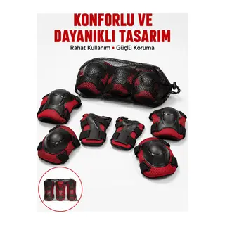 Kaykay Paten Scooter Bisiklet Koruyucu Ekipman Seti Darbe Emici Koruma