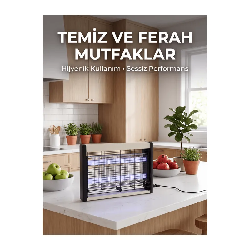 Çift UV Işıklı Elektrikli Sinek Öldürücü