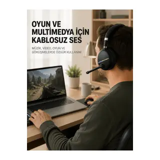 Bluetooth 5.0 RGB Işıklı Mikrofonlu Kablosuz Kulak Üstü Kulaklık