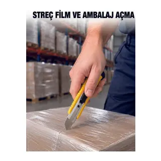 5’li Metal Falçata Seti Profesyonel Maket Bıçağı Kesici Falçata Sarı Ergonomik Saplı