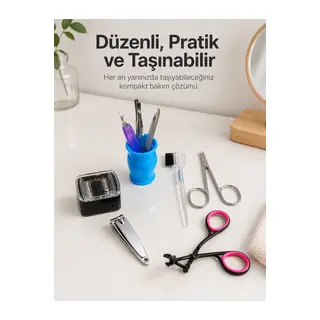 Paslanmaz Çelik Manikür Seti Tırnak Kaş ve Kişisel Bakım Aletleri
