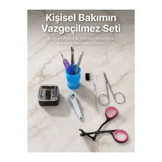 Taşınabilir Manikür Bakım Seti Günlük El Ayak ve Kaş Bakım Kiti