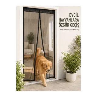 Mıknatıslı File Kapı Sinekliği Balkon Bahçe Teras ve Mutfak İçin Pratik Kullanım