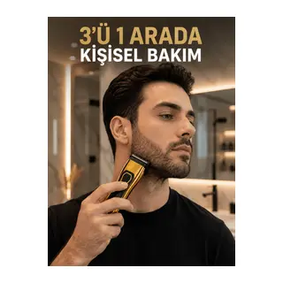 Saç, Sakal, Burun ve Kulak Bakımı İçin Çok Amaçlı Tıraş Makinesi