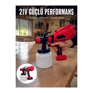 800 ml Geniş Hazne ile Kesintisiz Boya Uygulaması