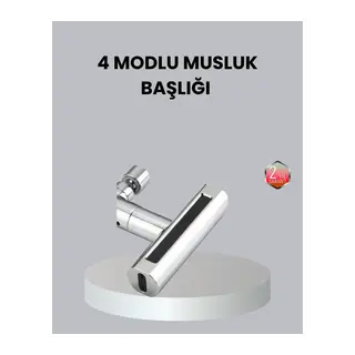ABS Pirinç Alaşımlı Musluk Başlığı 4 Modlu 360° Dönebilen ve Ekonomik