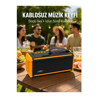 Taşınabilir J-IPOX P520 1200 mAh Bluetooth Hoparlör Mikrofonlu Yeni Nesil