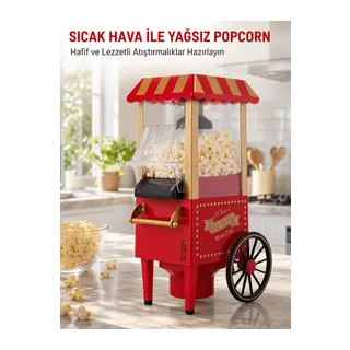 Sağlıklı Atıştırmalıklar İçin Yağsız Popcorn Makinesi