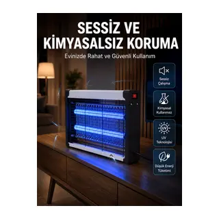 UV Işıklı Elektrikli Sinek ve Uçan Haşere Öldürücü Ev, Ofis ve İşletmeler İçin
