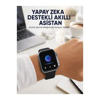 Modern Tasarımlı Akıllı Saat Uzun Pil Süresi ve Net Ekran Yeni Nesil