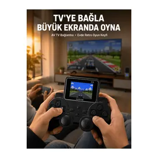 Retro Oyun Konsolu 520 Klasik Oyunlu Şarj Edilebilir El Konsolu