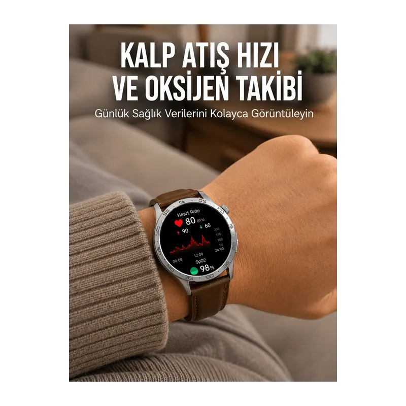 Kalp Atış Hızı ve Oksijen Takibi Sunan Akıllı Saat