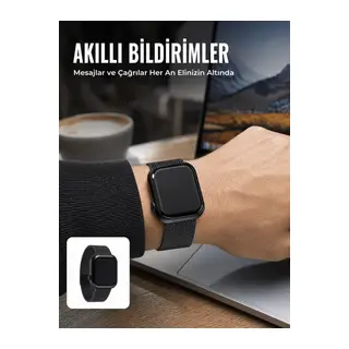 Dokunmatik AMOLED Akıllı Saat Nabız Uyku ve Spor Takip Özellikli