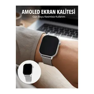 Dokunmatik AMOLED Akıllı Saat Uzun Pil Ömrü ve Sağlık Takip Özellikli