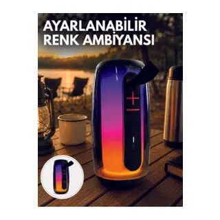 RGB Aydınlatmalı Kablosuz Bluetooth Hoparlör USB Bellek TF Kart Destekli