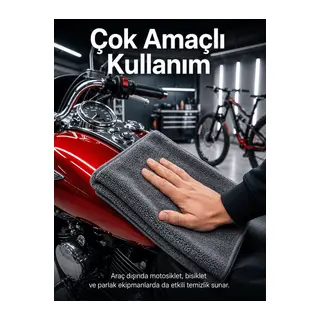 50x70 Mikrofiber Tank Bezi Araç Kurulama ve Oto Bakım Temizlik Bezi Yüksek Su Emici