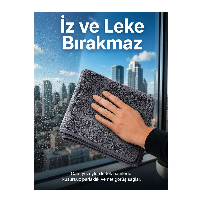 Oto Kurulama Bezi Yüksek Emici Mikrofiber Tank Bezi Araç Boya Cam ve Jant Temizliği