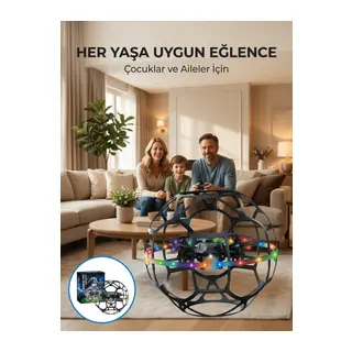 El Sensörlü Uçan Top Drone Çocuklar İçin LED Işıklı Eğlence Oyuncağı