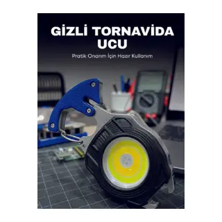 SB Type-C Şarjlı COB LED Çok Amaçlı Acil Durum Feneri Kamp Araç ve Günlük Kullanım