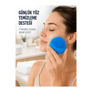 Şarjlı Yüz Temizleme Cihazı Yumuşak Silikon Titreşimli Cilt Bakım Fırçası