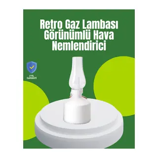 USB Şarjlı Retro Gaz Lambası Hava Nemlendirici Led Atmosfer Işıklı