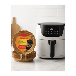 100 Adet Airfryer Kağıdı Su Geçirmez Yağ Tutmaz Pişirme Altlığı