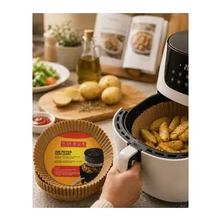 Airfryer Pişirme Kağıdı 100 Lü Yapışmaz Yağ Geçirmez Kağıt