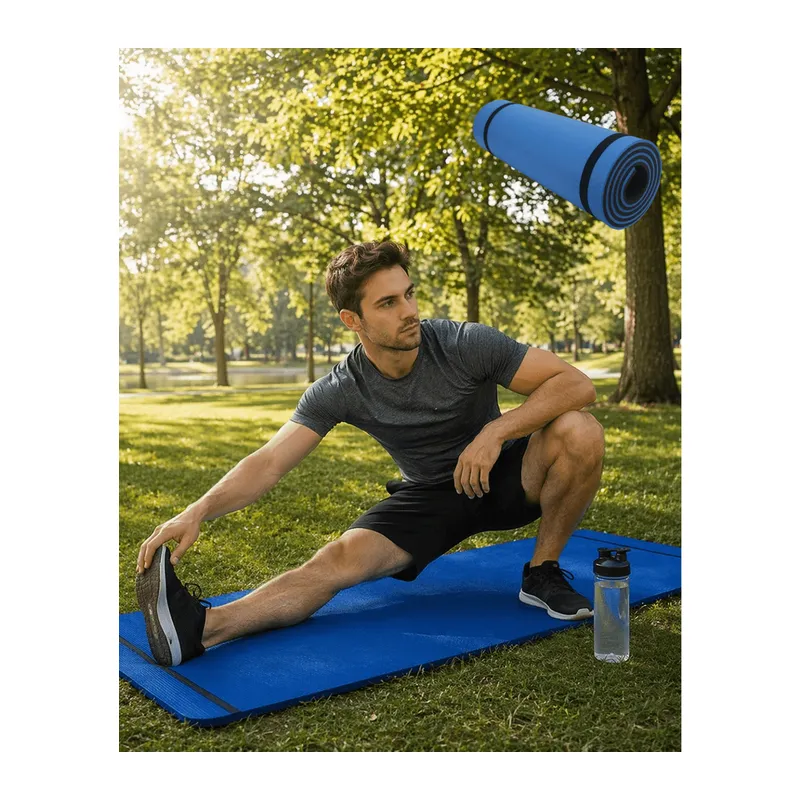 10 mm Fitness Minderi Tırtıklı Kaymaz Yüzey Esnek Darbe Emici Eva Yapı
