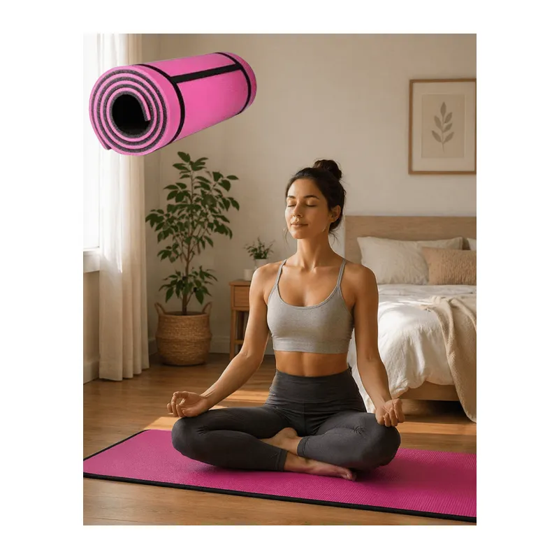 10 mm Pilates ve Egzersiz Matı Kaydırmaz Taban Konforlu Spor Minderi Hafif Taşınabilir