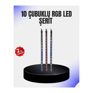 Dekoratif LED Meteor Işık 10’lu Çubuk Seti