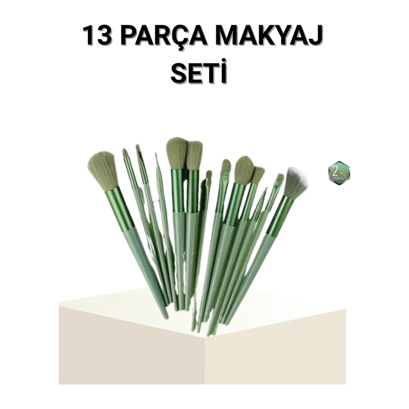 13’lü Profesyonel Makyaj Fırça Seti – Yumuşak Sentetik Kıllı, Tüm Cilt Tiplerine Uygun