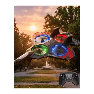 Uzaktan Kumandalı Drone Uçak LED Işıklı 360 Derece Akrobatik Hareket Özellikli