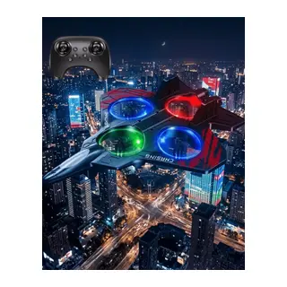 LED Işıklı Oyuncak Drone Fighter Jet Tasarımlı Uzaktan Kumandalı Uçak