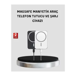 MagSafe Uyumlu Kablosuz Powerbank – Güçlü Mıknatıs, Hızlı Şarj, Kompakt Tasarım