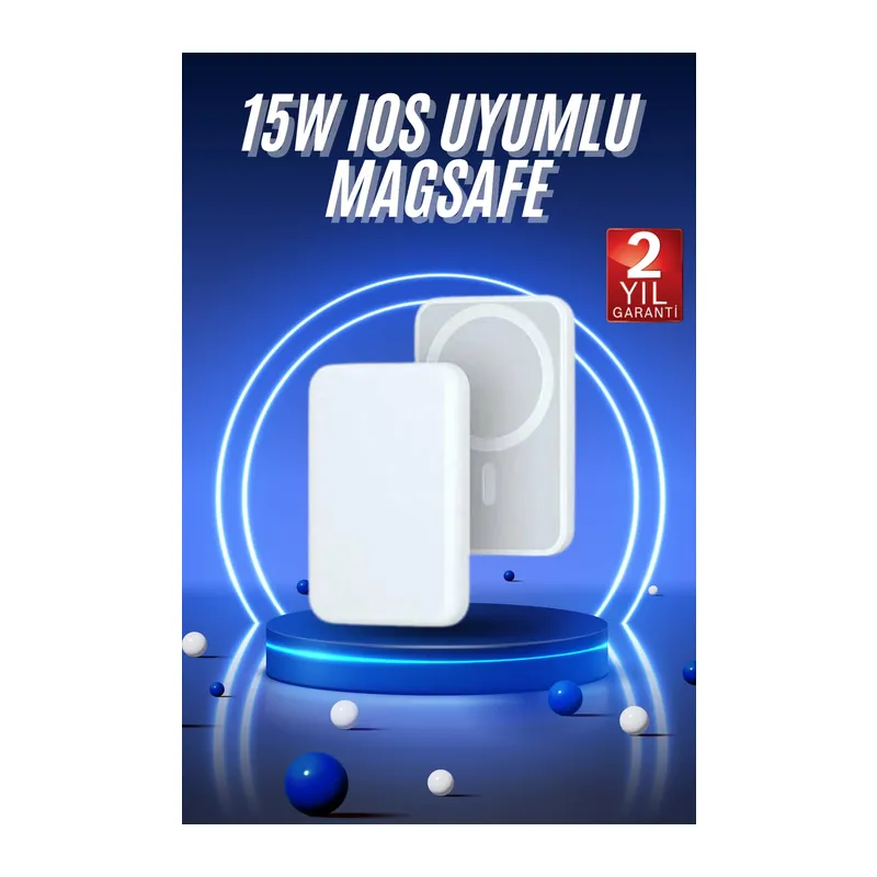 Magsafe Battery Pack Powerbank Kablosuz Şarj 5.000 mah