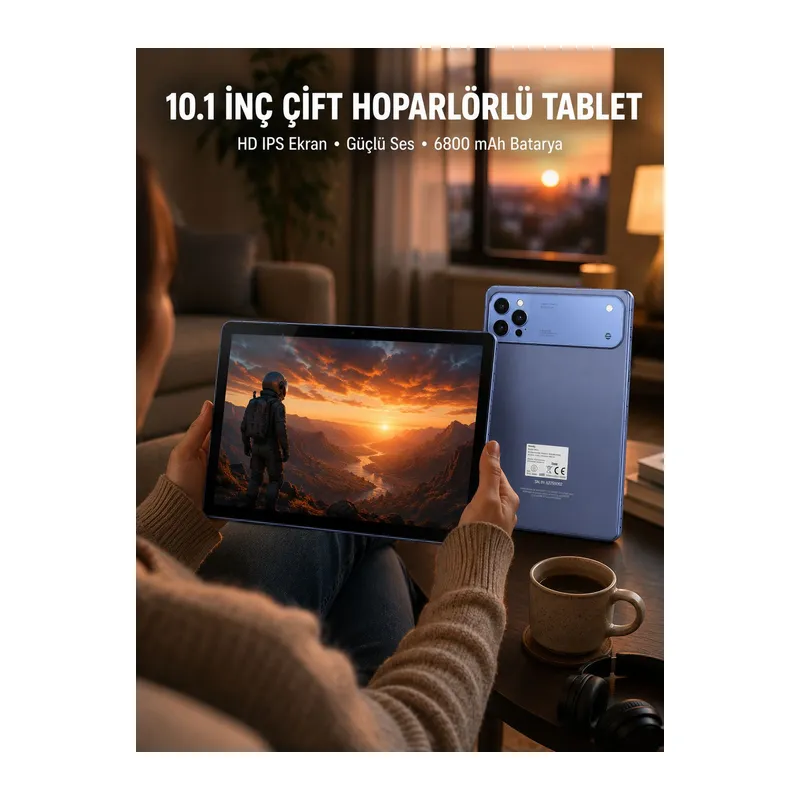 Android İşletim Sistemli 10.1 İnç Tablet GPS Destekli Yeni Nesil