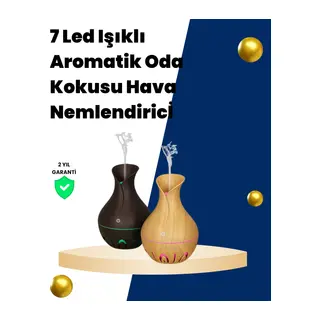 USB Şarjlı 7 Renk LED Işıklı Sessiz Çalışan Mini Hava Nemlendirici