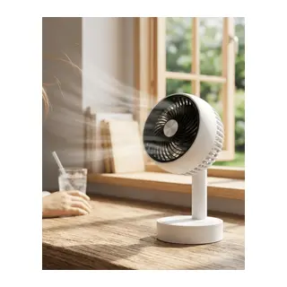 Sessiz Çalışan Şarjlı Mini Fan Masa ve Araç Kullanımına Uygun