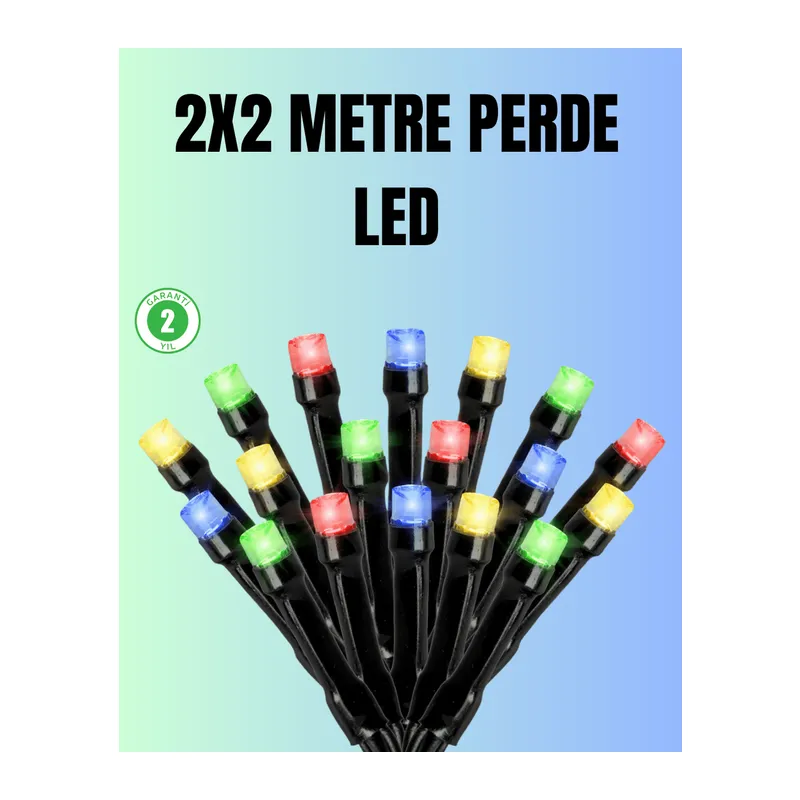 Su Geçirmez Pil Çalışan LED Perde Işık – İç ve Dış Mekan
