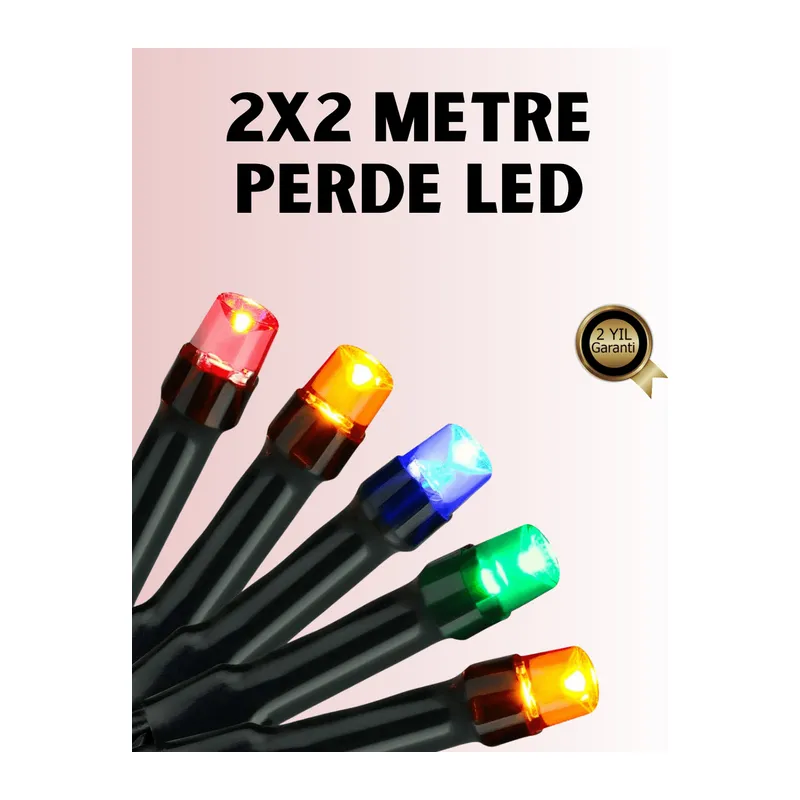 8 Modlu Zaman Ayarlı LED Perde Işık – Bahçe ve Balkon Dekorasyonu