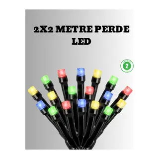 2x2 Metre Pil ile Çalışan Perde LED Işık – 8 Modlu Dekoratif