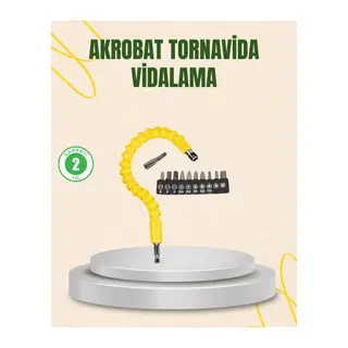 12 Parça Akrobat Vidalama Uç Seti Esnek Dar Alan Kullanım