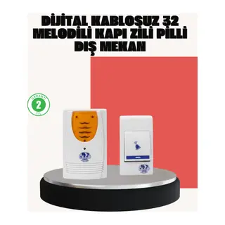 Wireless Kapı Zili Pratik ve Zahmetsiz Günlük Kullanım