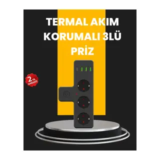 Ev ve Ofis İçin Akıllı Çoklu Priz 7 Girişli