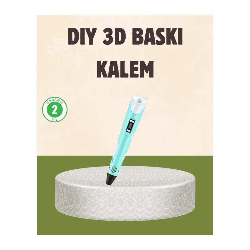 ABS ve PLA Filament Destekli 3D Yazıcı Kalem